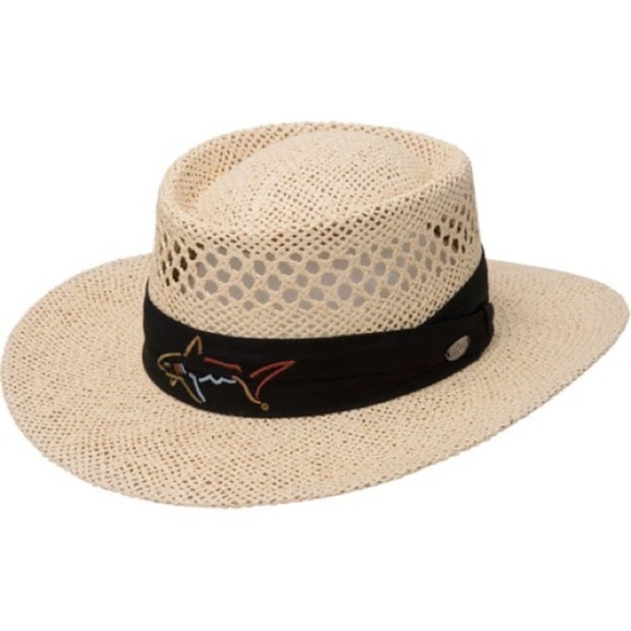 Men's Greg Norman Signature Straw Golf Hat - Picture 1 of 8